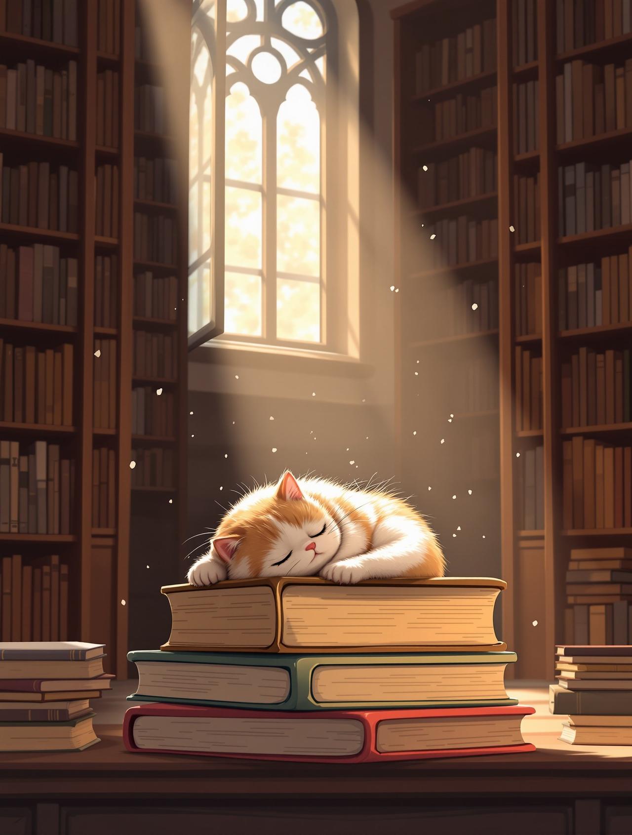 ai漫剧 - 图书馆的猫 ai漫剧 - 图书馆的猫 - 温情日常治愈动漫短剧