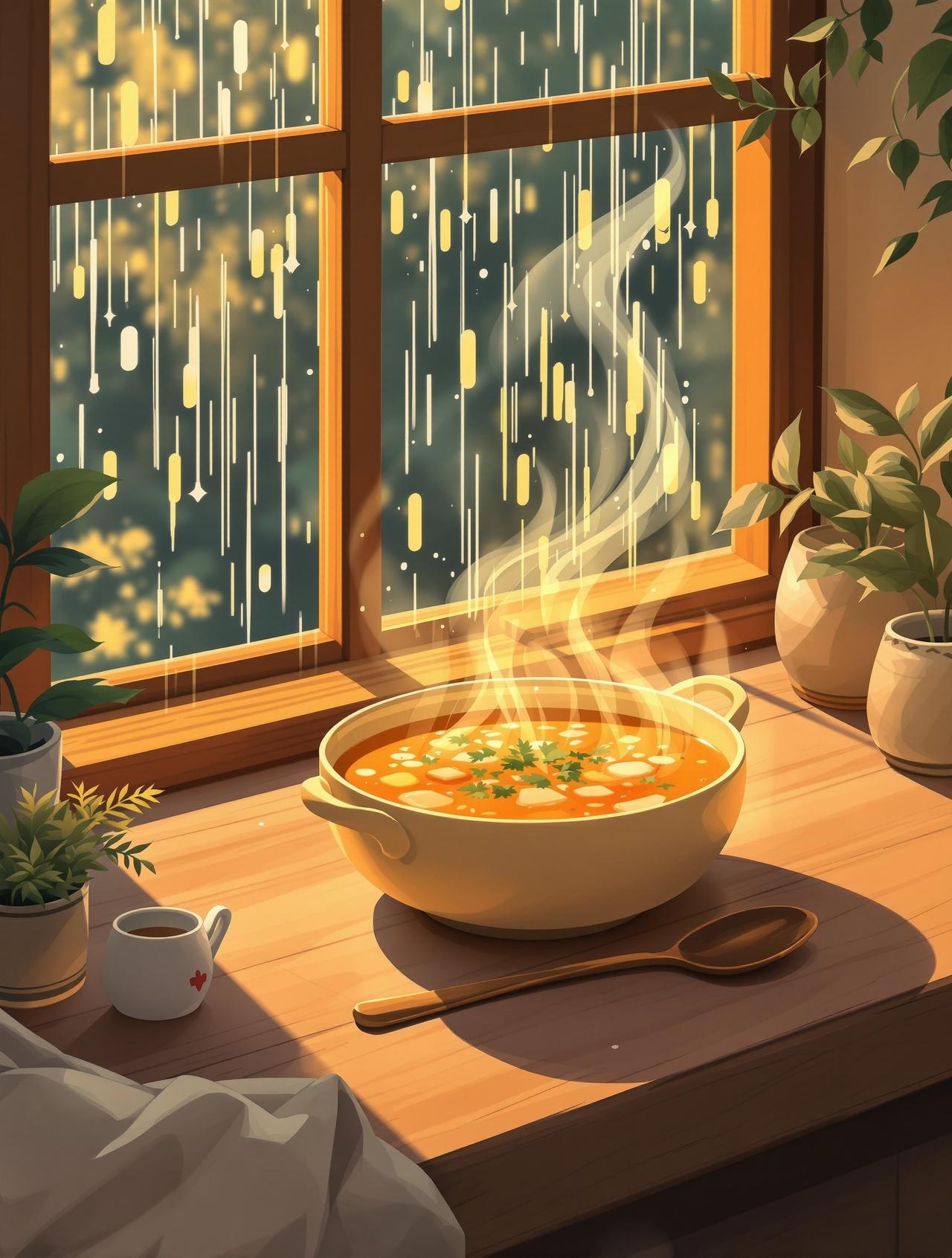ai漫剧 - 雨天一碗汤 ai漫剧 - 雨天一碗汤 - 深夜疗愈治愈动漫短剧